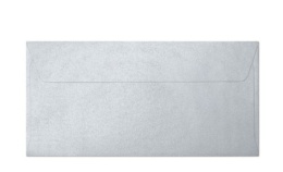 Koperta DL (110 x 220) Pearl srebrny P., 120g/m2, op/10szt. 280114 Argo