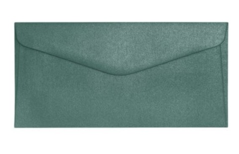 Koperta DL (110 x 220) Pearl zielony K., 150g/m2, op/10szt. 280144 Argo