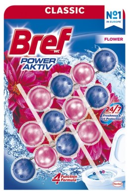 Kulki myjąco-zapachowe do toalet BREF Power Aktiv Flower, 3x50g