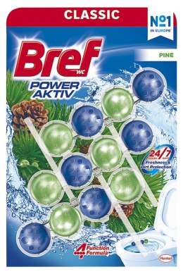 Kulki myjąco-zapachowe do toalet BREF Power Aktiv Pine, 3x50g