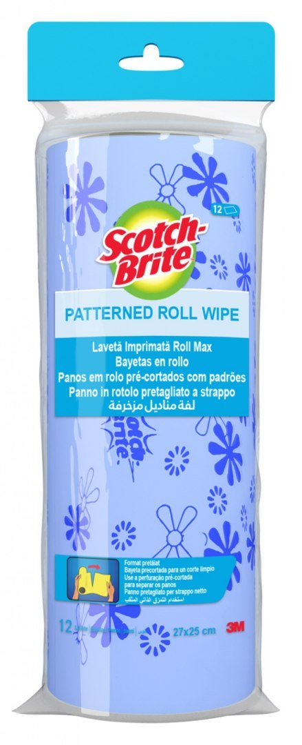 Ściereczka w rolce SCOTCH-BRITE Multi-purpose Super Absorbent, 12 arkuszy, mix kolorów