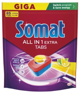Tabletki do zmywarki SOMAT All in 1 Extra Lemon, 85 szt.