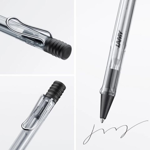 Długopis LAMY Safari 212, M, z czarnym wkładem, transparentny