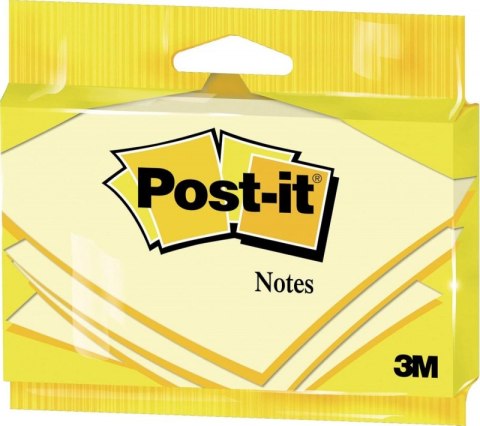 Karteczki samoprzylepne POST-IT® 6830, 76x127mm, 100 kartek, zawieszka, żółte