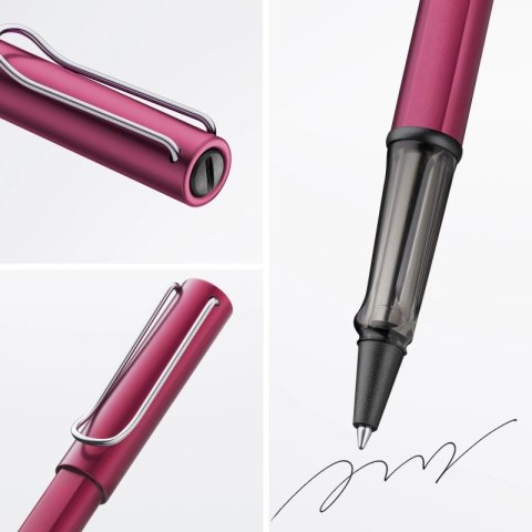 Pióro kulkowe LAMY AL-star 329, M, z czarnym wkładem, purpurowe