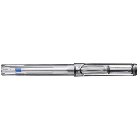Pióro kulkowe LAMY Safari 312, M, z niebieskim wkładem, transparentny