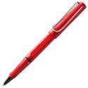 Pióro kulkowe LAMY Safari 316, M, z czarnym wkładem, czerwone