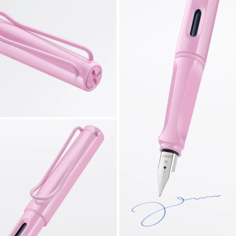 Pióro wieczne LAMY Safari 0D2, F, jasnoróżowe