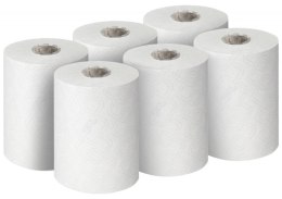 Ręcznik papierowy w roli SCOTT Essential Slimroll, 1-warstwowy, 190 m, 760 listków, 6 rolek, biały