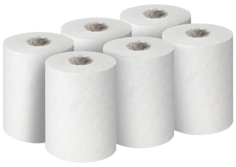 Ręcznik papierowy w roli SCOTT Essential Slimroll, 1-warstwowy, 190 m, 760 listków, 6 rolek, biały