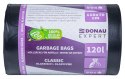 Worki na odpady DONAU EXPERT, klasyczne, LDPE, 120l, 50 szt., czarne