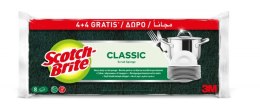 Zmywak kuchenny SCOTCH-BRITE Classic, płaski, 4+4 szt. gratis, żółto-zielony
