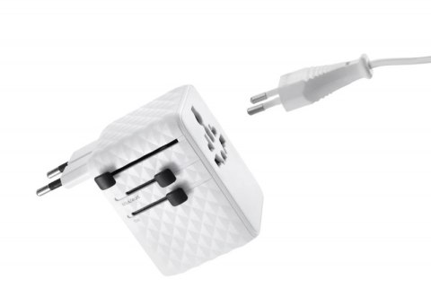 Adapter do ładowania TROIKA Worldwide Pull 35, biały