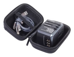 Adapter podróżny TROIKA World Travel, czarny