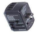 Adapter podróżny TROIKA World Travel, czarny
