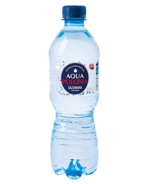 BEZ KAUCJI Woda AQUA POLONIA gazowana 0.5L zgrzewka 12 szt.