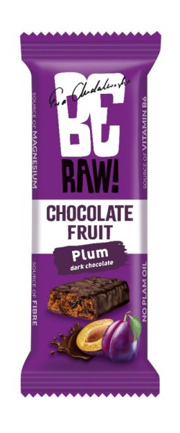 Baton BeRAW, śliwkowy, 40g