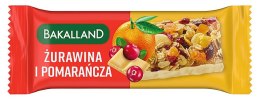 Baton zbożowy Ba!, żurawina i pomarańcza, Bakalland, 40g