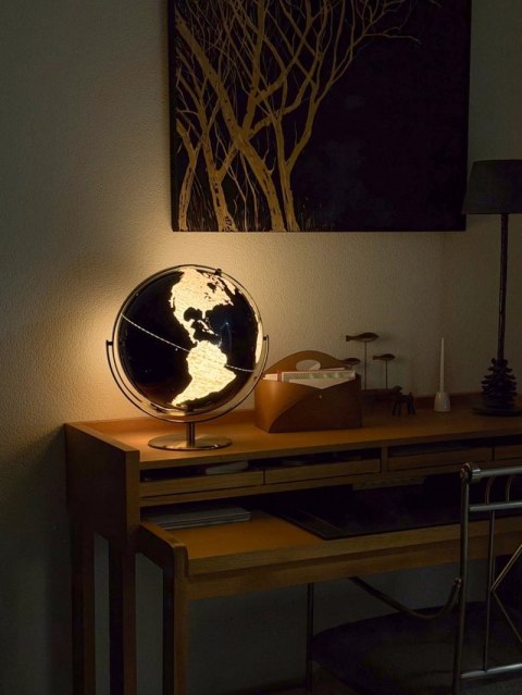 Globus TROIKA Juri Light Flex, śr. 30 cm, dotykowy, brązowo-niebieski