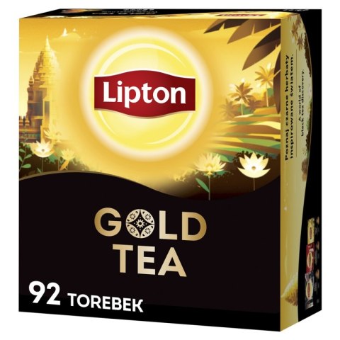 Herbata LIPTON czarna, Gold Tea, 92 torebki, krótki termin ważności