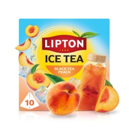 Herbata LIPTON, do parzenia na zimno, brzoskwinia, 10 torebek