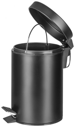 Kosz ze stopką Donau Home, wolnoopadający, 3l, czarny