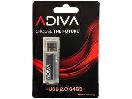 Pamięć Pendrive ADIVA 64GB czarny USB 2.0