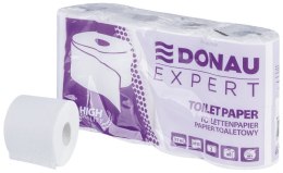 Papier toaletowy celulozowy DONAU EXPERT, 2-warstwowy, 155 listków, 8szt., biały