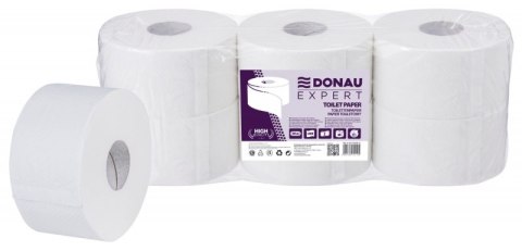 Papier toaletowy celulozowy DONAU EXPERT Jumbo, 2-warstwowy, 400 listków, 6szt., biały