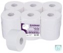 Papier toaletowy celulozowy DONAU EXPERT Jumbo, 2-warstwowy, 500 listków, 12szt., biały