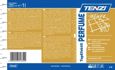 Płyn do mycia i pielęgnacji posadzek TENZI, Topefekt Perfume Alure, 1l
