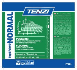 Preparat myjący do posadzek matowych TENZI, Topefekt Normal, 10l