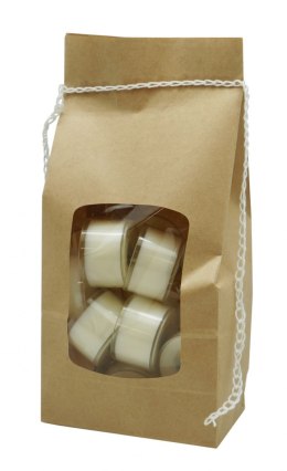 Świeca DONAU HOME Tealight, naturalny wosk, 7h, 18 szt., kremowa