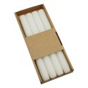 Świeca stołowa DONAU HOME, 22x240mm, 4 szt., biała