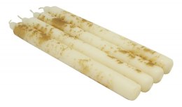 Świeca stołowa DONAU HOME Aura, 22x240mm, 4 szt., kremowa