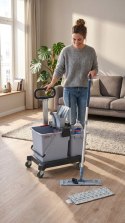 Zestaw VILEDA Professional UltraSpeed Pro Ready to Go, wózek dwuwiaderkowy, kij teleskopowy, wkład r-MicroLite Max mop