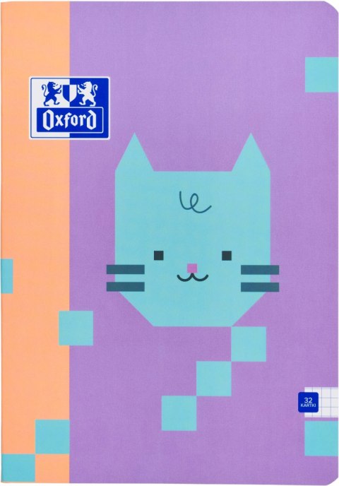 Zeszyt Oxford ZOO Blocks A5, 32k, kratka, bez marginesu, 400208082