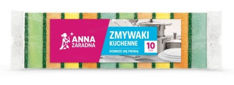 Zmywaki kuchenne ANNA ZARADNA, 10 szt., mix kolorów