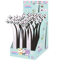 Długopis żelowy KEYROAD Bounce Buddies, 0,5mm, wkład czarny, pakowane na displayu, mix kolorów