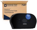 Dozownik podwójny do papieru toaletowego KIMBERLY-CLARK, 7187, centralne odwijanie, czarny