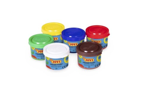 Farby do malowania palcami JOVI, 5x35 ml, mix kolorów
