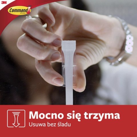Haczyk COMMAND™ (17010FESIP), XL do ciężkich przedmiotów do 4,5kg, 1 haczyk + 2 paski, biały
