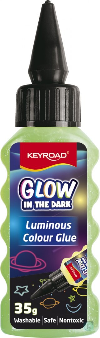 Klej w płynie KEYROAD Luminous, fluorescencyjny, pakowane na displayu, mix kolorów