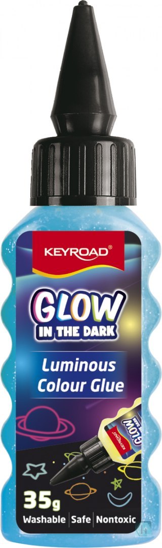Klej w płynie KEYROAD Luminous, fluorescencyjny, pakowane na displayu, mix kolorów