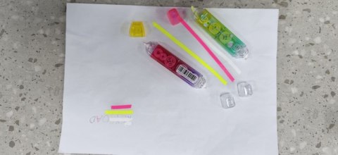 Korektor i zakreślacz w taśmie KEYROAD Jelly Gel, blister