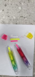 Korektor i zakreślacz w taśmie KEYROAD Jelly Gel, blister