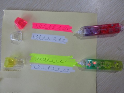 Korektor i zakreślacz w taśmie KEYROAD Jelly Gel, blister