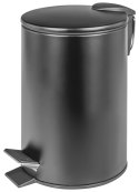 Kosz ze stopką DONAU HOME Modern, wolnoopadający, 3l, czarny