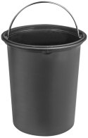 Kosz ze stopką DONAU HOME Modern, wolnoopadający, 3l, czarny