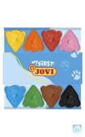 Kredki dla maluchów JOVI My First, świecowe, trójkątne, misie, 8 szt., mix kolorów